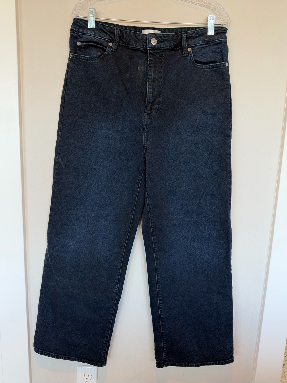 Frame Denim Women's Dark Wide-Leg Jeans
